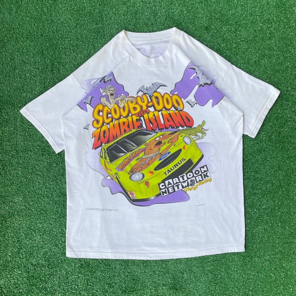 Ultra Rare Vintage Scooby-Doo Zombie Island White T-Shirt - Cartoon Network